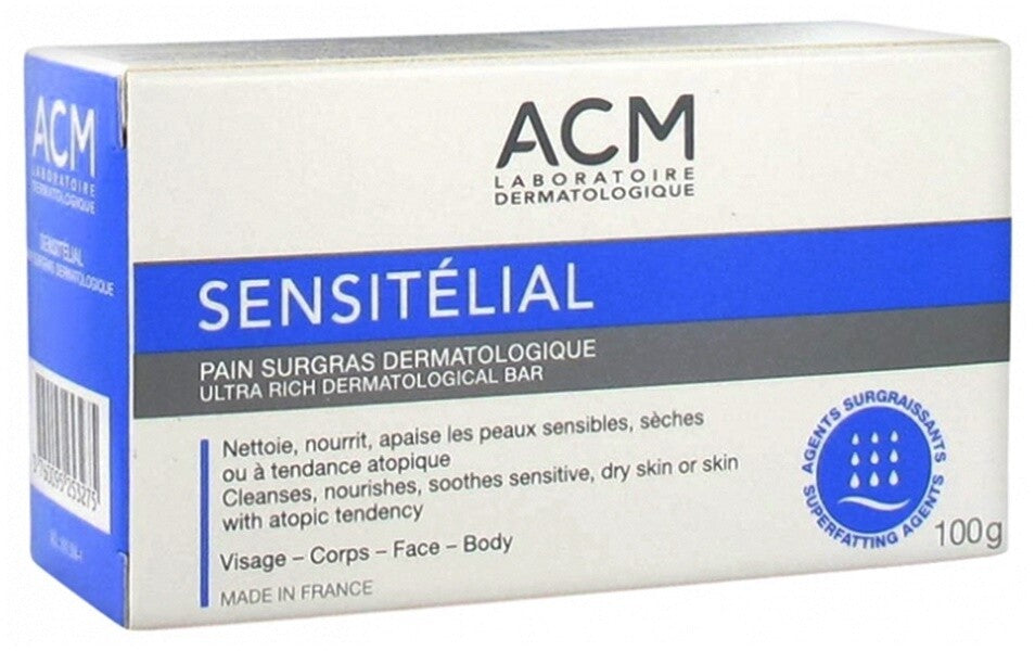 Acm sensitelial dermatological ultra rich bar for most sensitive dry skin 100 gm