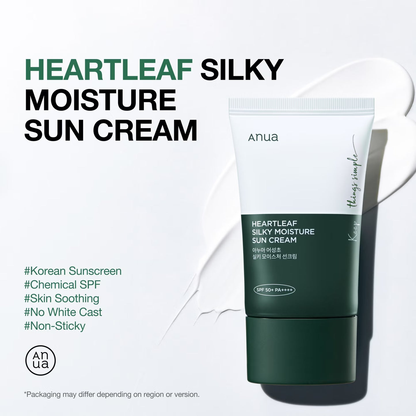 Anua Heartleaf Silky Moisture Sun Cream 50ml