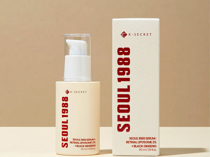 K-Secret Seoul 1988 With Retinal Liposome 2% + Black Ginseng Anti Aging Face Serum 30ml