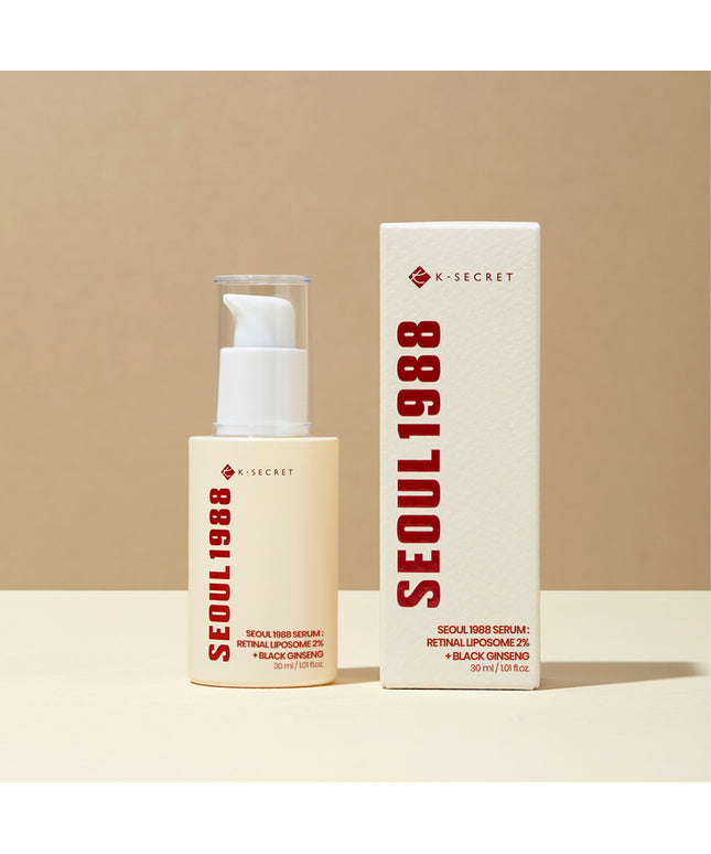 K-Secret Seoul 1988 With Retinal Liposome 2% + Black Ginseng Anti Aging Face Serum 30ml
