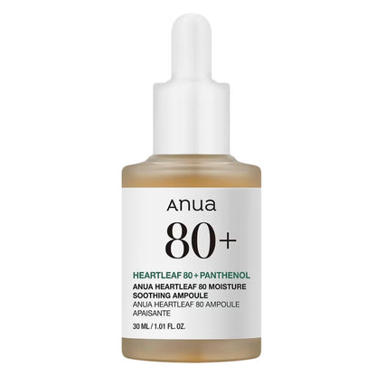 Anua Heartleaf 80 Moisture Soothing Facial Ampoule For Combination, Sensitive & Acne Prone Skin 30ml