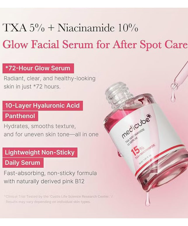 Medicube TXA+Niacinamide 15% Glow Facial Serum 30ml