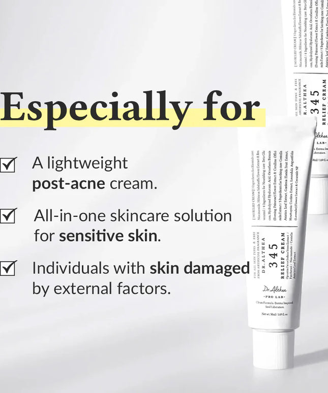 Dr. Althea 345 Relief Cream & Anua Niacinamide 10% Txa 4% Serum Set