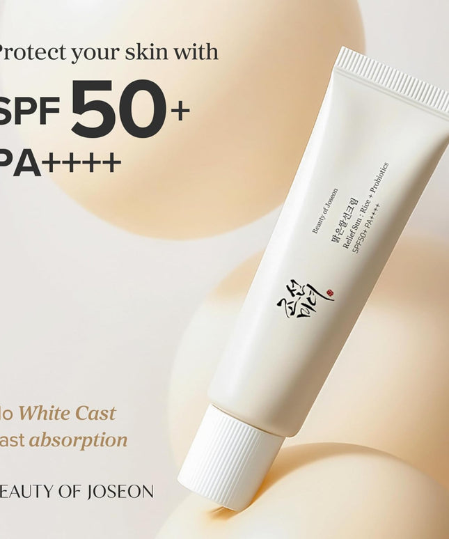 Beauty of Joseon Relief Sun Organic Sunscreen With Rice + Probiotics SPF50+ & PA++++ 50ml