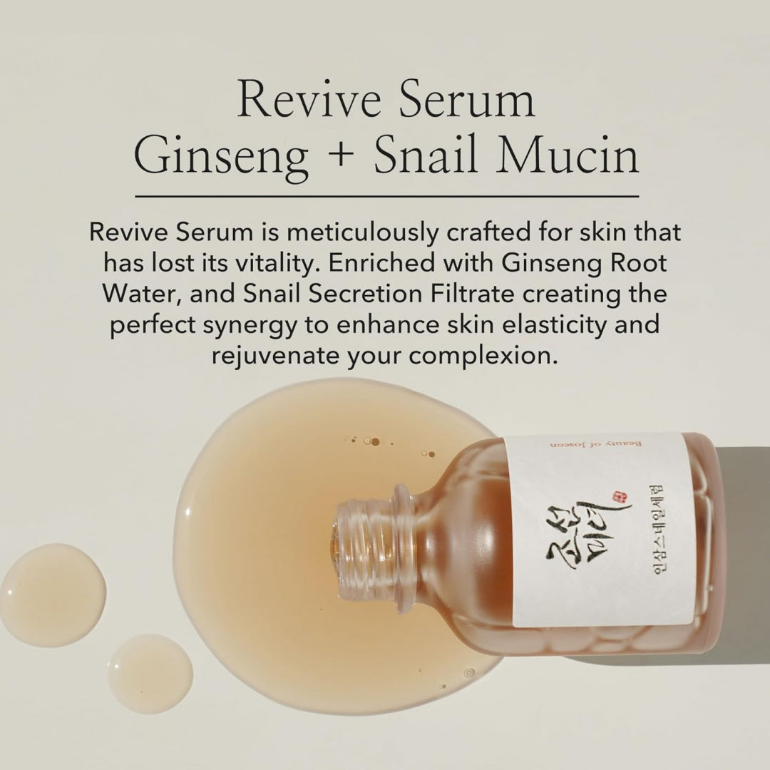 Beauty of Joseon Revive Facial Serum With Ginseng + Snail Mucin 30ml