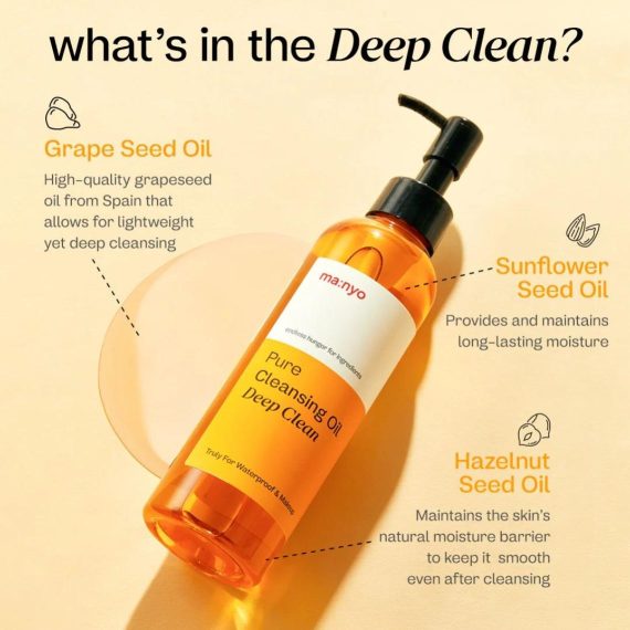 ma:nyo Pure Cleansing Oil Blackhead Melting, Daily Makeup Removal  (Deep Clean) 200ml