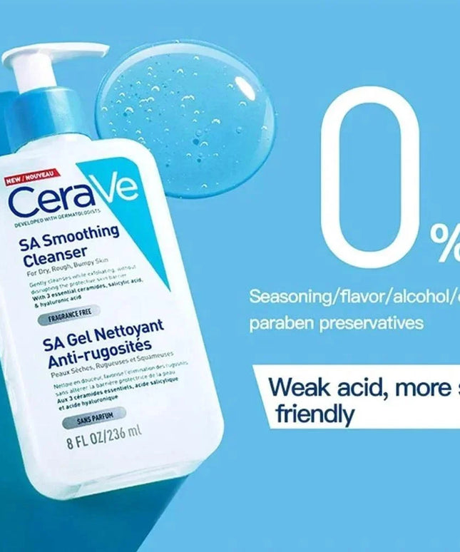 CeraVe SA Smoothing Cleanser With Salicylic acid For Dry & Rough Skin 473 ml