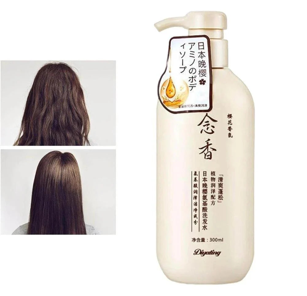 Sakura Japanese Daytime Shampoo for Hair Growth, Anti-Hair Loss and Anti-Dandruff - 300ml