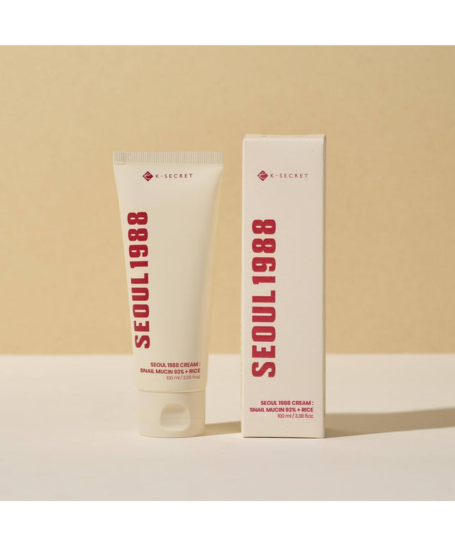 K-Secret Seoul 1988 Snail Mucin 93% + Rice Extract Cream 100ml