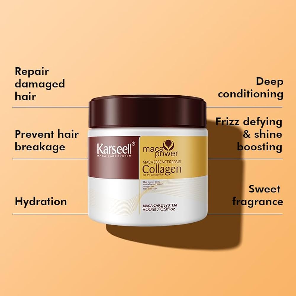 Karseell Collagen Hair Treatment Deep Repair Conditioning Argan Oil Collagen Hair Mask