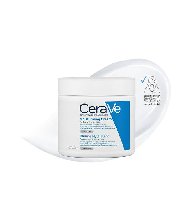 Cerave Moisturizing Cream for Dry Skin with Hyaluronic Acid 454G