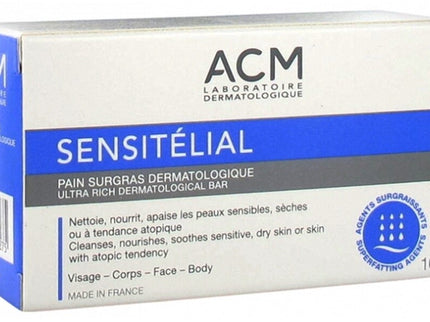 Acm sensitelial dermatological ultra rich bar for most sensitive dry skin 100 gm