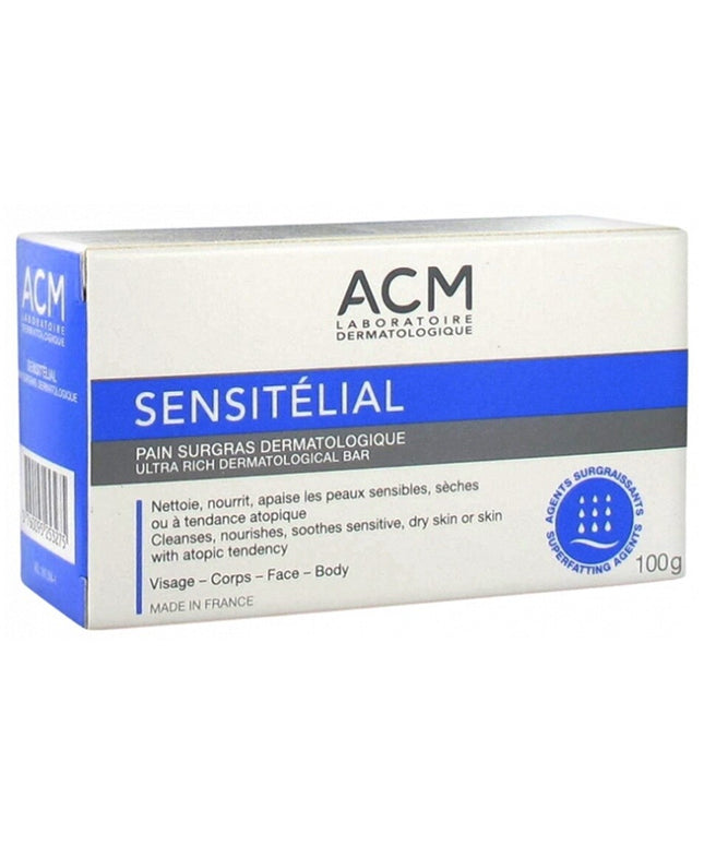 Acm sensitelial dermatological ultra rich bar for most sensitive dry skin 100 gm
