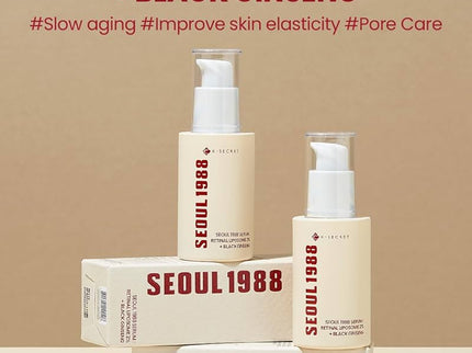K-Secret Seoul 1988 With Retinal Liposome 2% + Black Ginseng Anti Aging Face Serum 30ml