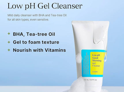 Cosrx Low PH Good Morning Gel Cleanser For All Skin Types 150ml