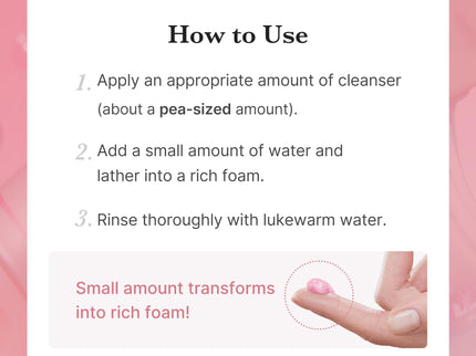medicube PDRN Pink Niacinamide Whip Cleanser 120ml