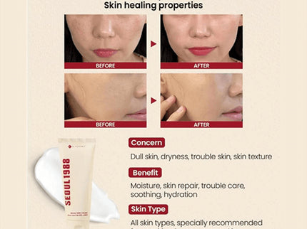 K-Secret Seoul 1988 Snail Mucin 93% + Rice Extract Cream 100ml