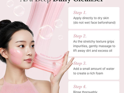 medicube PDRN Pink Niacinamide Whip Cleanser 120ml