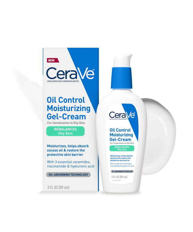 CeraVe Oil Control Moisturizing Gel-Cream, Face Moisturizer for Oily Skin 89ML