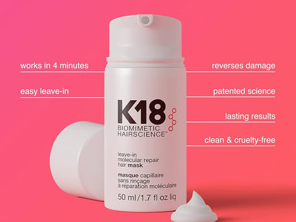 K18 leave-in molecular Repair Hair Mask 50ml