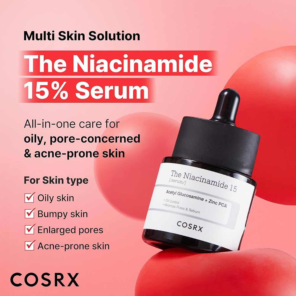 Cosrx The Niacinamide 15 Oil Control Acne Care Facial Serum 20ml