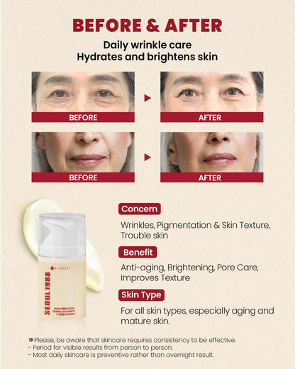 K-Secret Seoul 1988 Retinal Liposome 1% + Fermented Rice Extract Face Cream 50ml