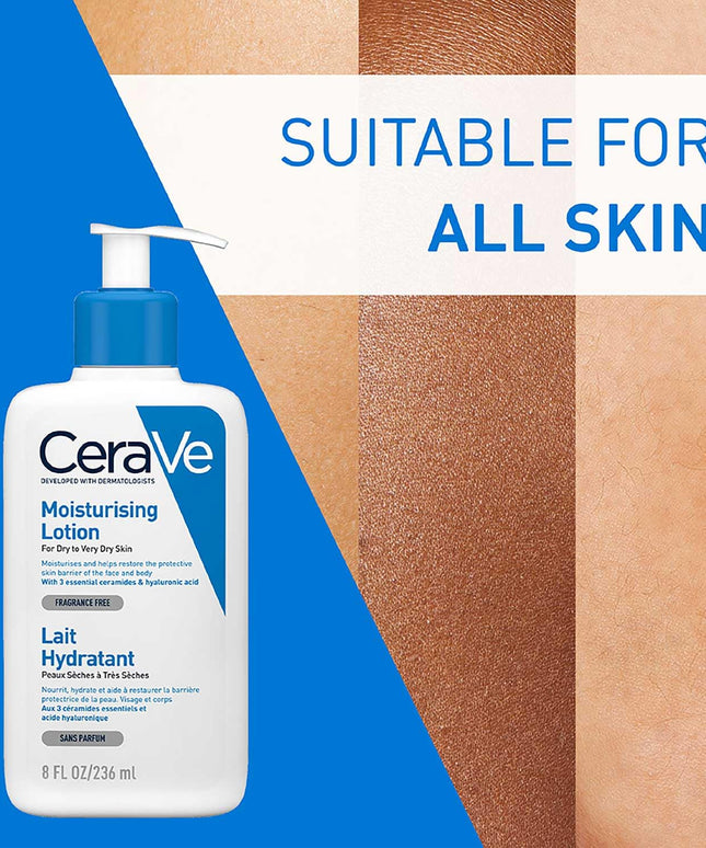 CeraVe Fragrance Free Moisturising Lotion For Dry To Very Dry Skin 236ml