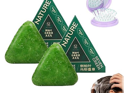 Nature Seven™ Green Shampoo Bar – Plant-Based & Nourishing