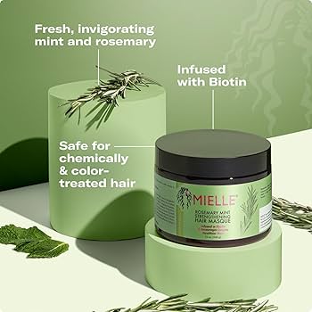 Mielle Rosemary Mint Hair Strengthening Masque With Biotin For Hair Types 340g