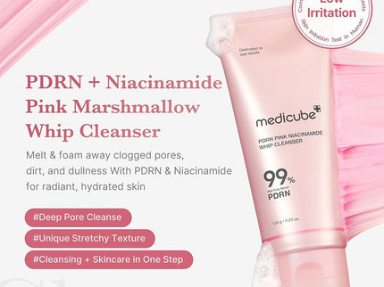 medicube PDRN Pink Niacinamide Whip Cleanser 120ml