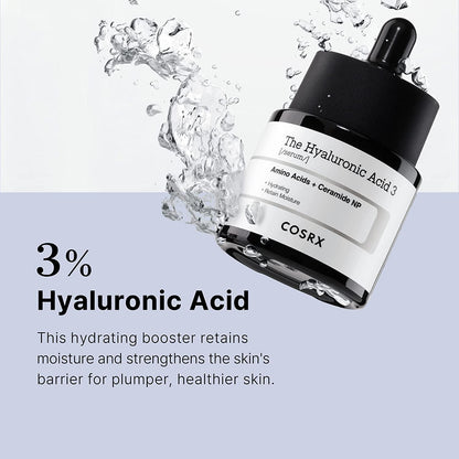 Cosrx The Hyaluronic Acid 3 Hydrating Facial Serum For All Skin Types 20ml