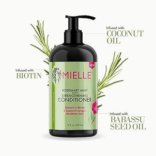 Mielle Rosemary Mint Hair Strengthening Shampoo With Biotin For All Hair Types 355ml
