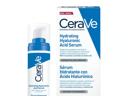 CeraVe Hydrating Hyaluronic Acid Face Serum For Normal To Dry Skin 30ml