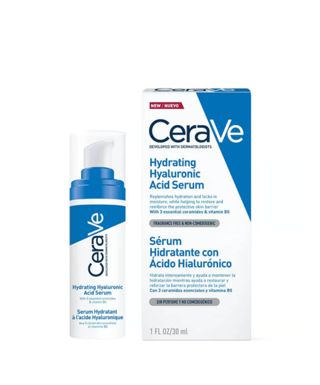 CeraVe Hydrating Hyaluronic Acid Face Serum For Normal To Dry Skin 30ml