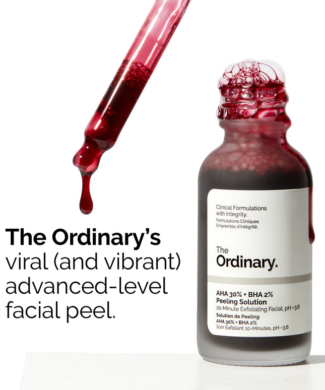 The Ordinary AHA 30% & BHA 2% Peeling Solution For Brighter Skin 30ml
