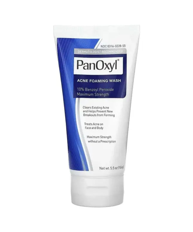 PanOxyl 10% Benzoyl Peroxide Acne Foaming Wash For Face & Body 156g