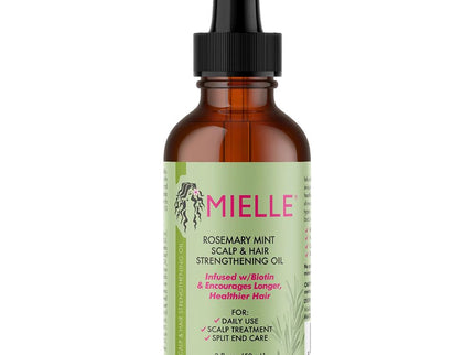MMielle Rosemary Mint Scalp & Hair Strengthening Oil Infused With Biotin For All Hair Types 59ml