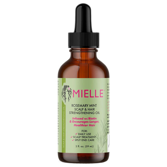 MMielle Rosemary Mint Scalp & Hair Strengthening Oil Infused With Biotin For All Hair Types 59ml