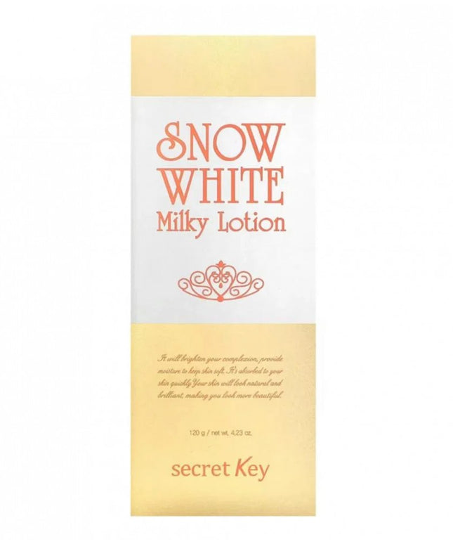 Secret Key Snow White Milky Lotion – Brightening & Hydrating Body and Face Lotion, 120ml
