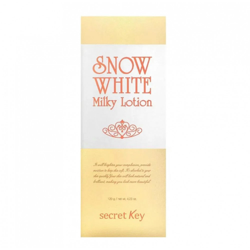Secret Key Snow White Milky Lotion – Brightening & Hydrating Body and Face Lotion, 120ml