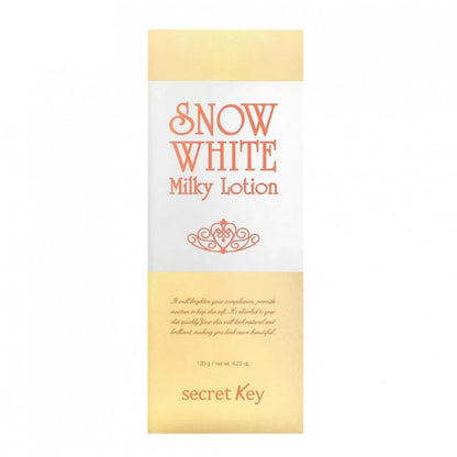 Secret Key Snow White Milky Lotion – Brightening & Hydrating Body and Face Lotion, 120ml
