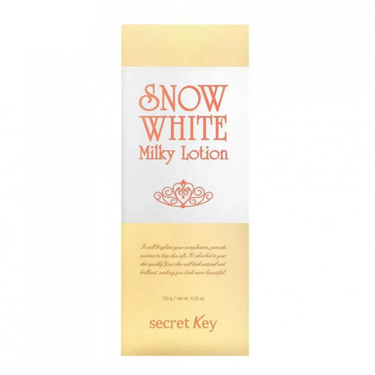Secret Key Snow White Milky Lotion – Brightening & Hydrating Body and Face Lotion, 120ml