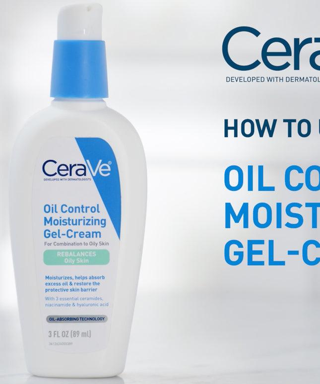 CeraVe Oil Control Moisturizing Gel-Cream, Face Moisturizer for Oily Skin 89ML