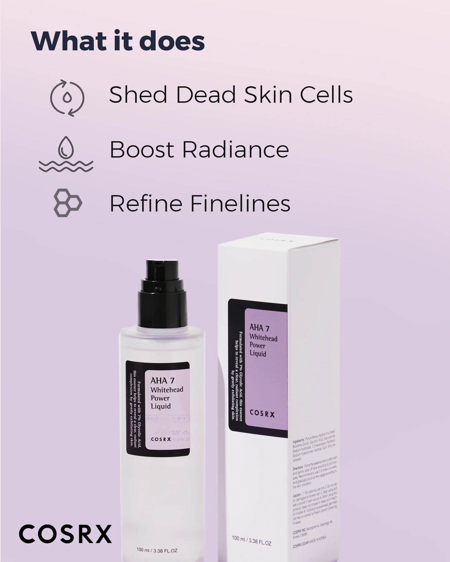 Cosrx AHA 7 Leave-On Whitehead Power Liquid 100ml