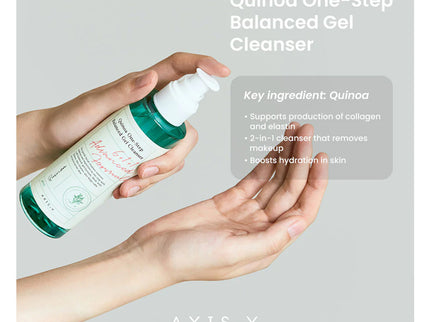 Axis-Y Quinoa One Step Balanced Clear + Hydrate Gel Cleanser 180ml