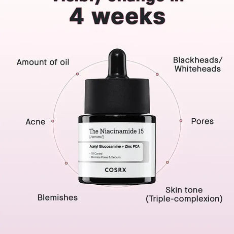 Cosrx The Niacinamide 15 Oil Control Acne Care Facial Serum 20ml