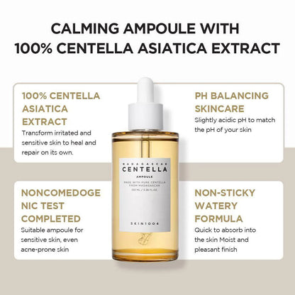Skin1004 Madagascar Centella Ampoule Soothing Facial Serum 100ml