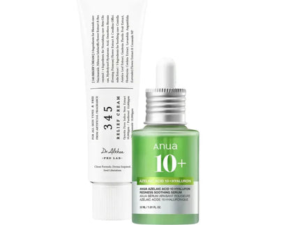 Dr. Althea 345 Relief Cream & Anua Azelaic Acid 10+ Hyaluron Serum Set