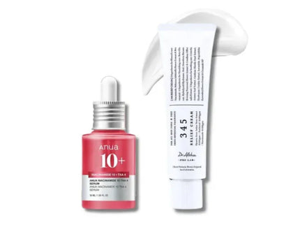 Dr. Althea 345 Relief Cream & Anua Niacinamide 10% Txa 4% Serum Set