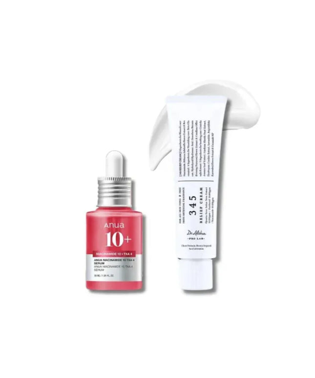 Dr. Althea 345 Relief Cream & Anua Niacinamide 10% Txa 4% Serum Set